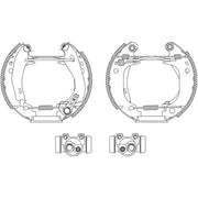 Mintex Brake Shoe Set Axle Kit MSP029