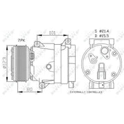 NRF Air Conditioning Compressor 32872
