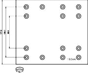 Textar 1934401 Brake Lining Kit, drum brake