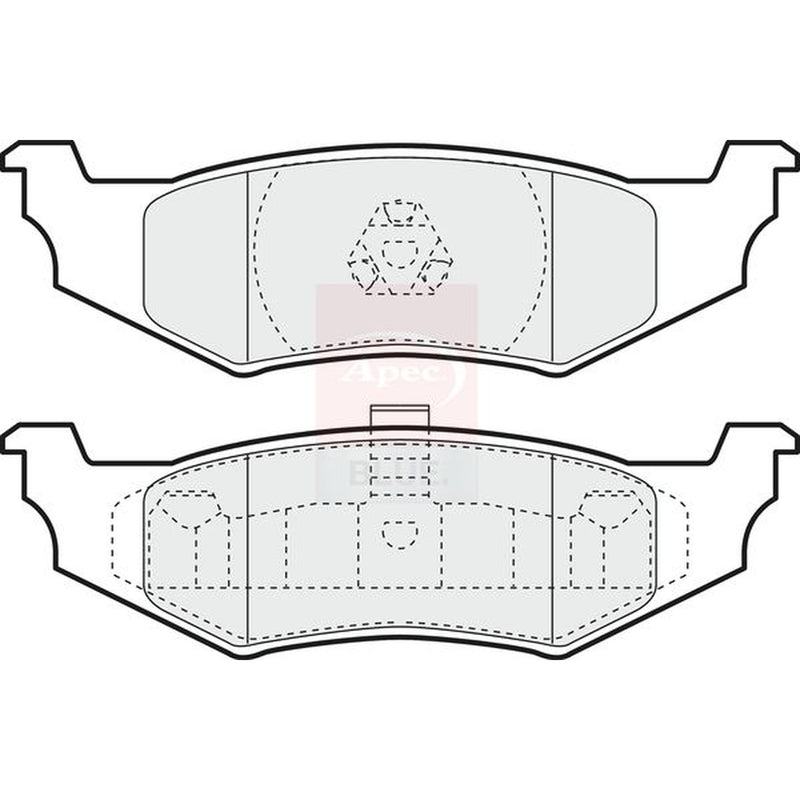 Apec Rear Brake Pad Set PD3475