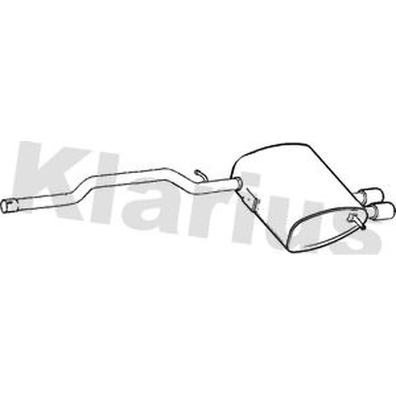 Klarius Box With Tail Pipe Rear BM596V