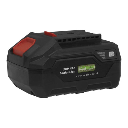 Sealey Power Tool Battery 20V 4Ah SV20 Series Lithium-ion CP20VBP4 Sealey  - Town Parts