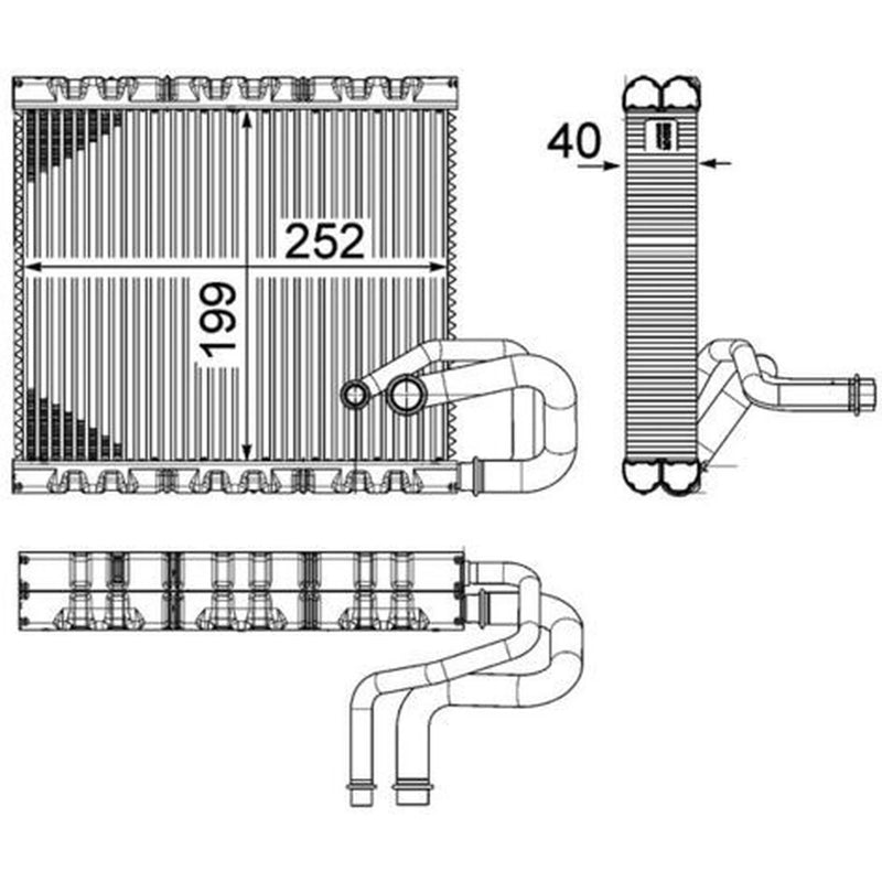 Mahle Air Conditioning Evaporator AE 106 000P