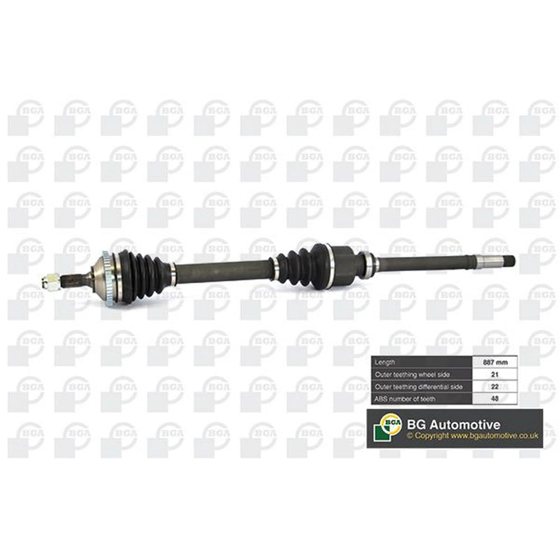 BGA CV Drive Shaft Driveshaft Front Right DS6714RA