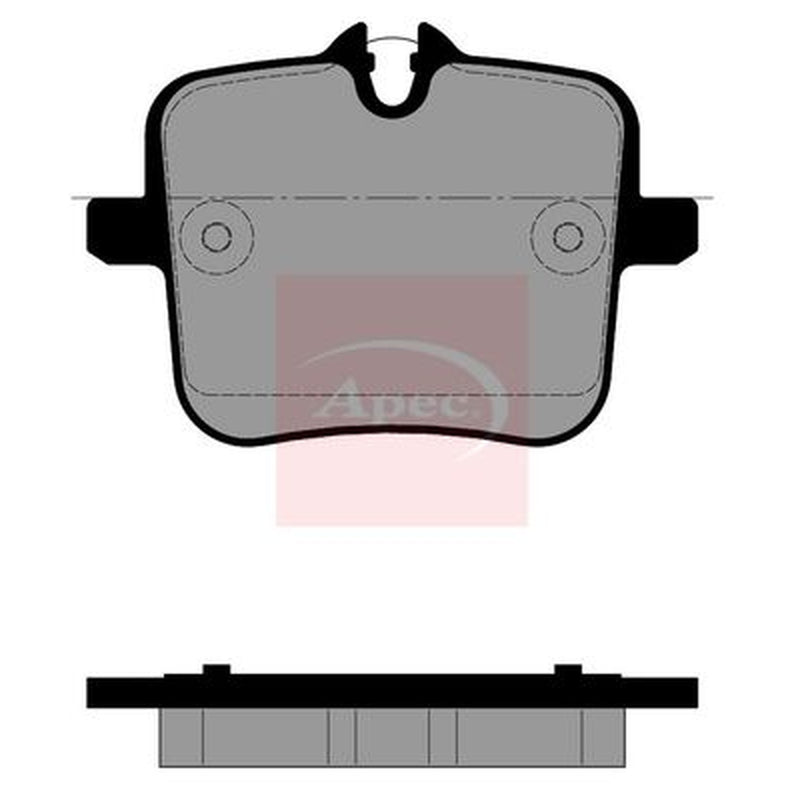 Apec Rear Brake Pad Set PAD2523