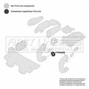 First Line Intercooler Turbo Charge Air Hose FTH1696