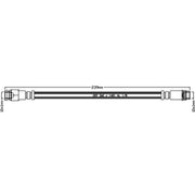 Abtex Brake Hydraulic Hose Line Rear ABH1094