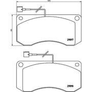 DON Front Brake Pad Set CVP031