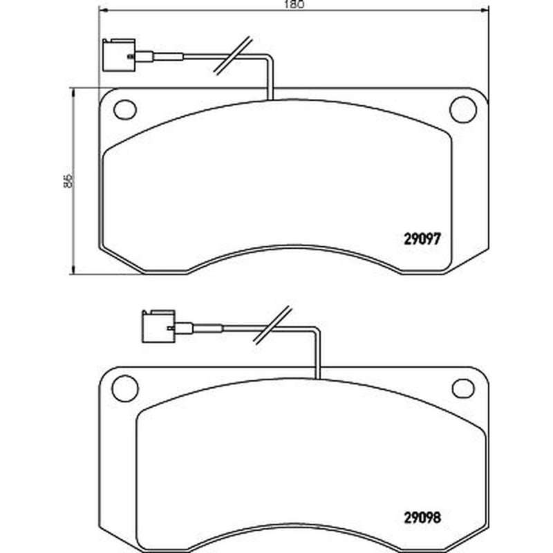 DON Front Brake Pad Set CVP031