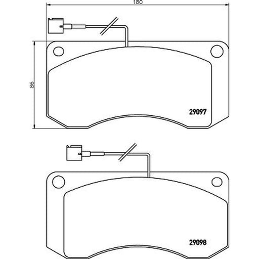 DON Front Brake Pad Set CVP031