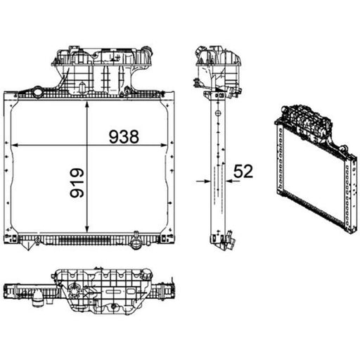 Mahle Engine Radiator CR 1168 000P