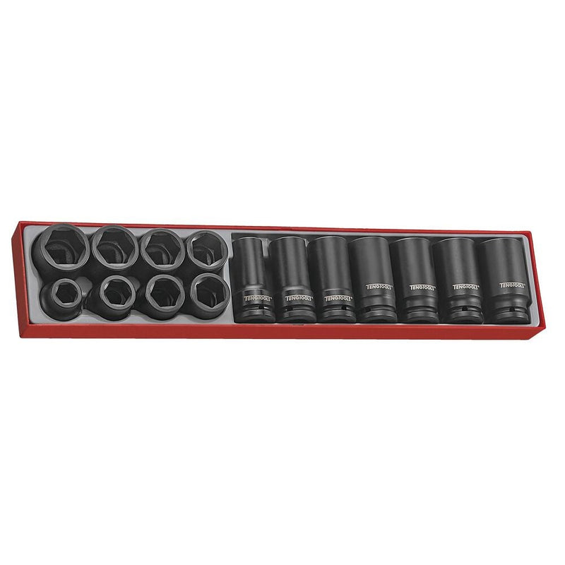 Teng Tools Impact Socket Set 3/4" Drive TTX4 15 Pieces