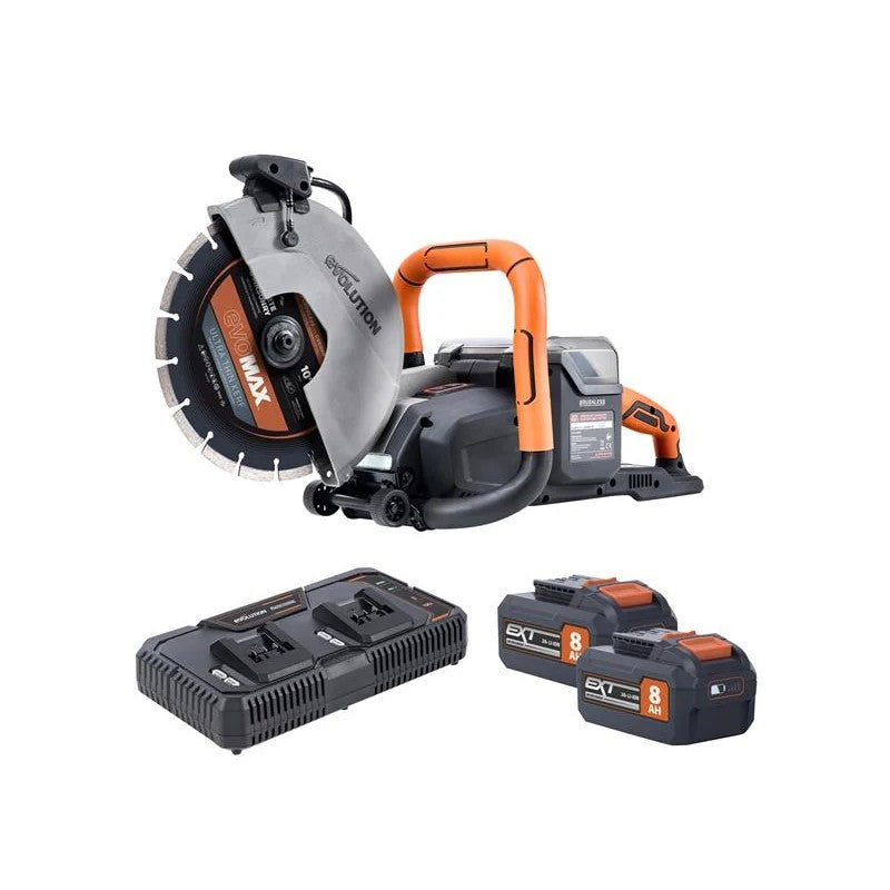 Evolution R260DCT-Li Cordless Disc Cutter 260mm 18V 2 x 8.0Ah Li-ion - 109-0001A