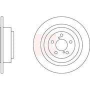 Apec 2 x Solid Rear Brake Discs DSK2609