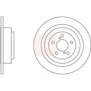 Apec 2 x Solid Rear Brake Discs DSK2609