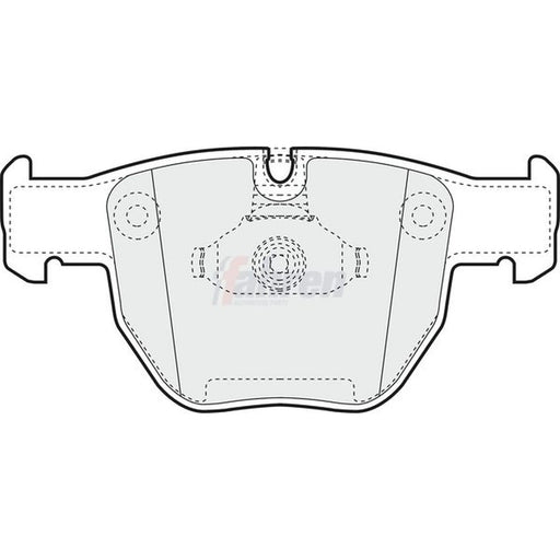 Fahren Front Brake Pad Set FBP3586