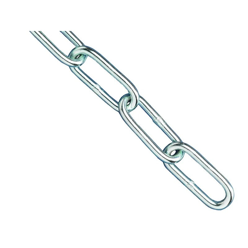 Faithfull Zinc Plated Chain 4mm x 2.5m - Max. Load 120kg - FAICHCUT40Z