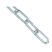 Faithfull Zinc Plated Chain 5mm x 2.5m - Max. Load 160kg - FAICHCUT50Z