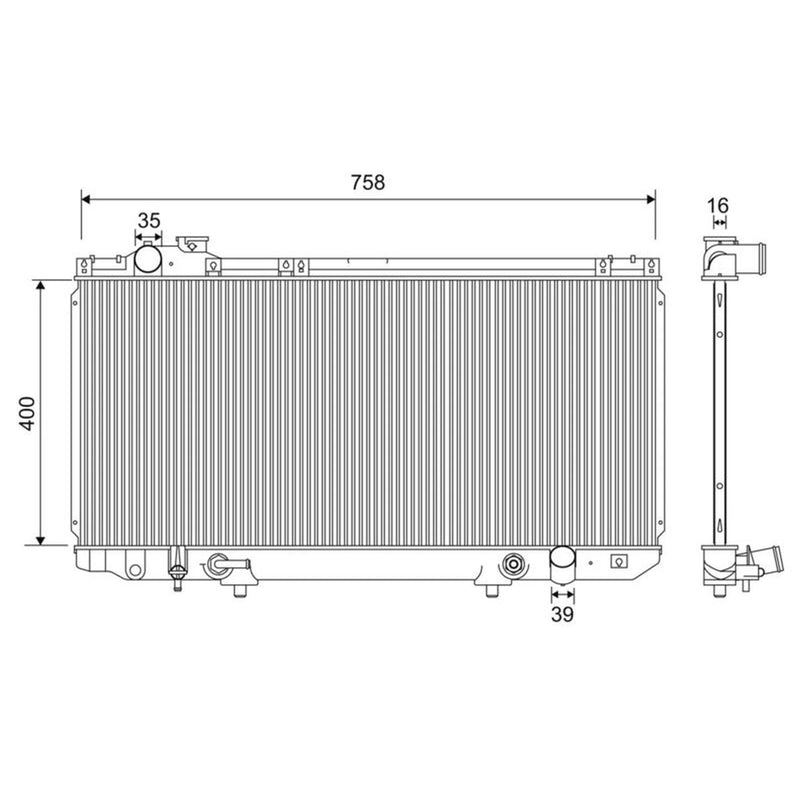 Valeo Engine Radiator 701201