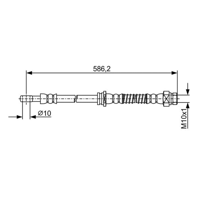 Bosch Brake Hydraulic Hose Line Front 1 987 481 959