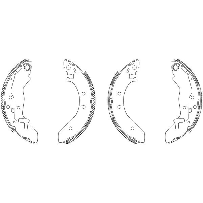 Mintex Brake Shoe Set Axle Kit MSK150