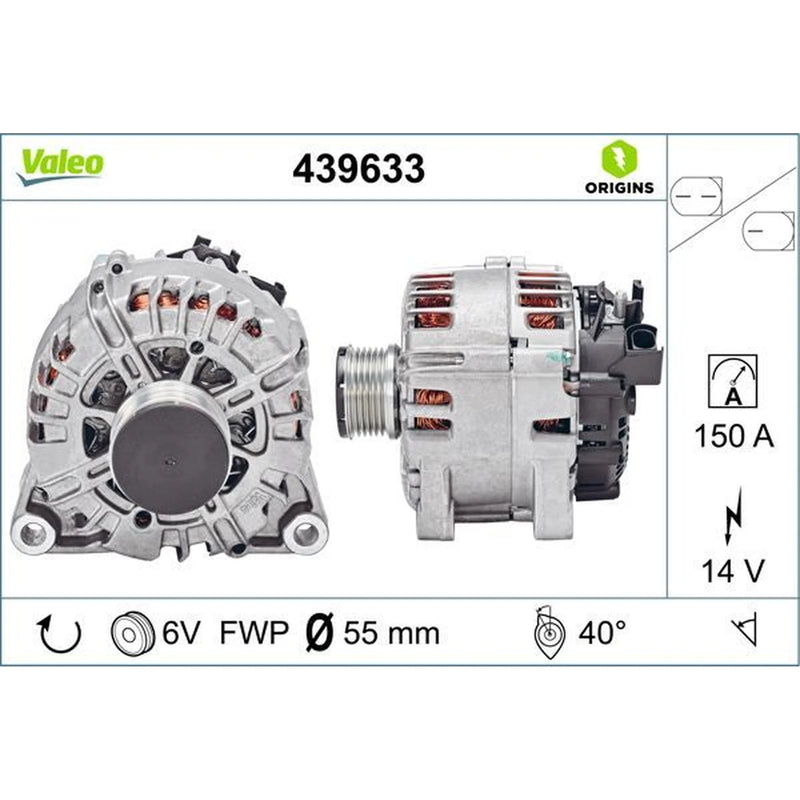 Valeo Car Alternator 12V 439633
