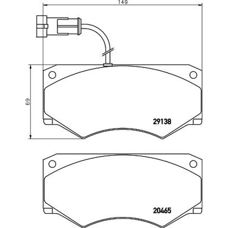 Mintex Brake Pad Set MDB2270