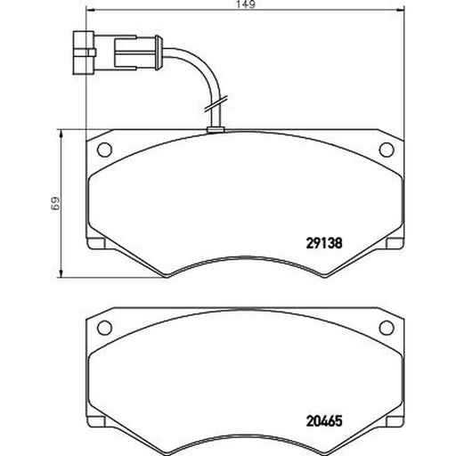 Mintex Front Brake Pad Set MDB2640