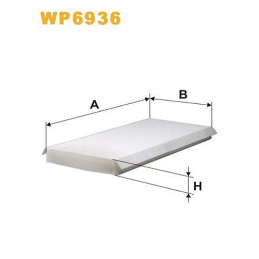 WIX Cabin Air Filter (Pollen Filter) WP6936