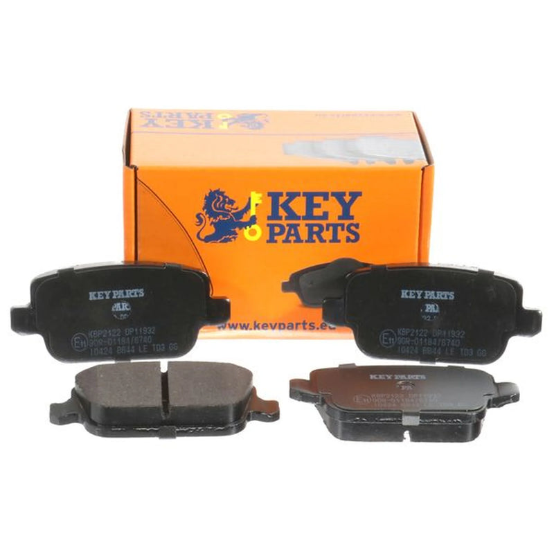Key Parts 4 x Rear Brake Pad Set KBP2122