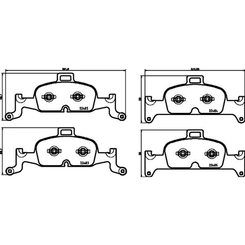 Mintex Front Brake Pad Set MDB4022