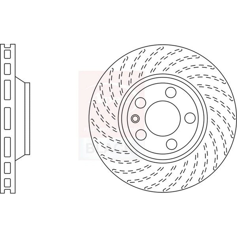 Apec 2 x / Front Brake Discs DSK2310B