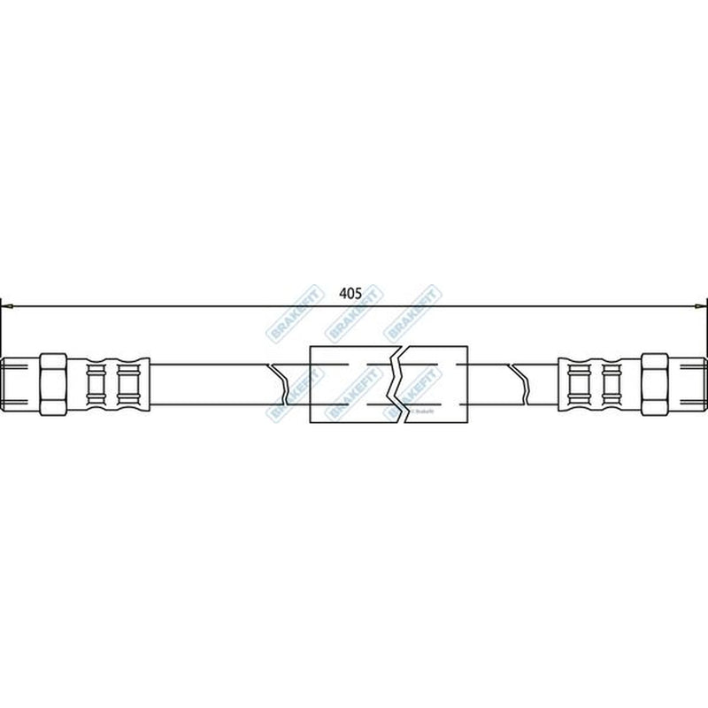 Apec Brake Hydraulic Hose Line Front BHO4025