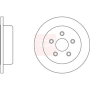 Apec 2 x Solid Rear Brake Discs DSK2802