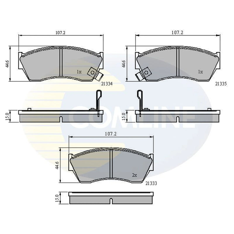 Comline 4 x Front Brake Pad Set CBP3518
