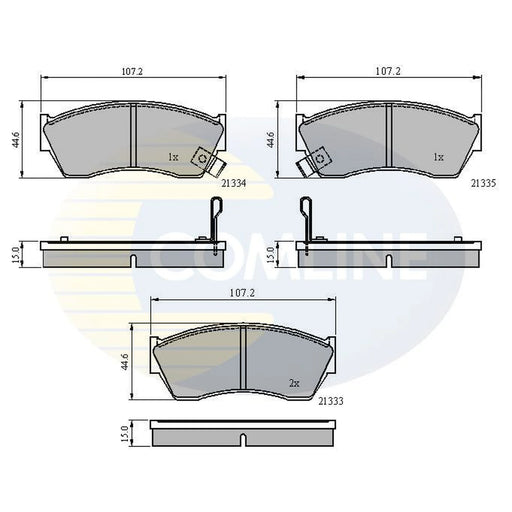 Comline 4 x Front Brake Pad Set CBP3518