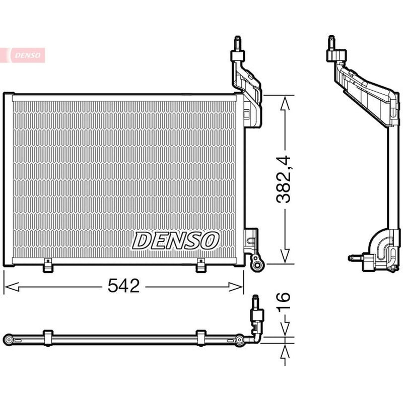 Denso Air Conditioning Condenser DCN10048