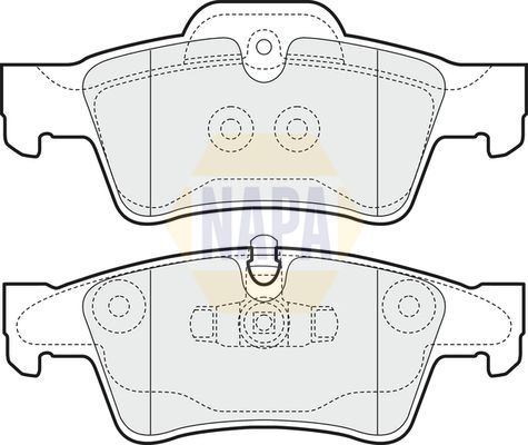 NAPA Rear Brake Solid Discs & Pads fits MERCEDES-BENZ
