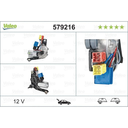 Valeo Front/Rear Wiper Motor Rear 579216