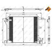 NRF Air Conditioning Condenser 350040