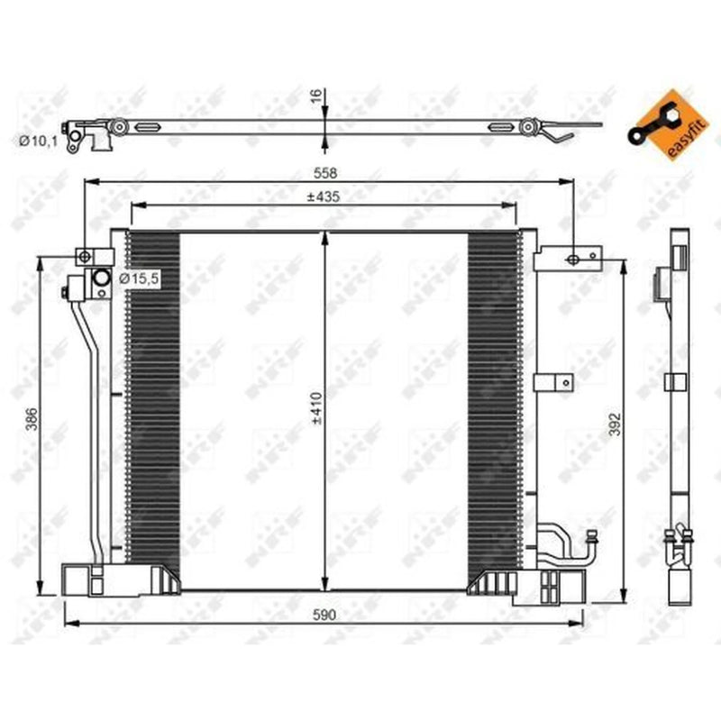 NRF Air Conditioning Condenser 350040