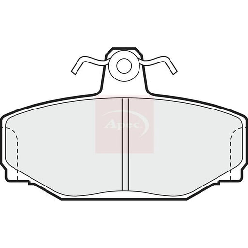 Apec Rear Brake Pad Set PAD644