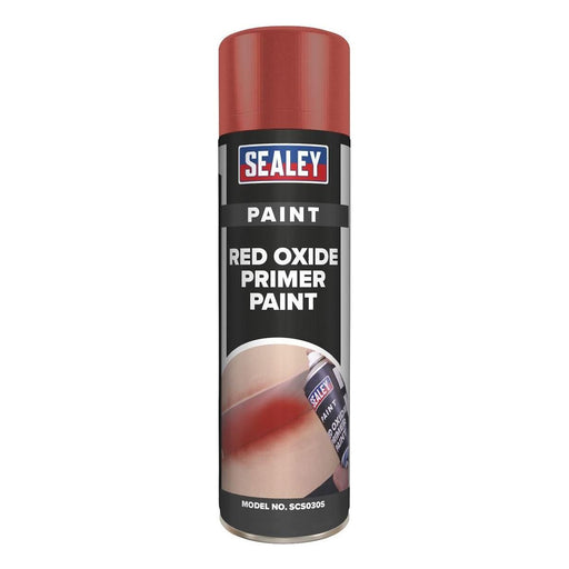 Sealey Red Oxide Primer Paint 500ml SCS030S Sealey  - Town Parts