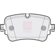 Apec Rear Brake Pad Set PD3775