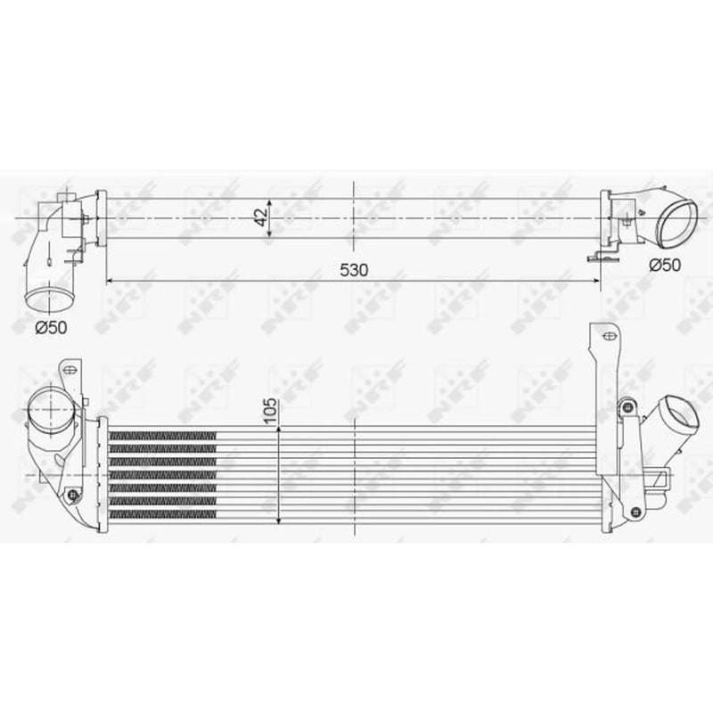 NRF Intercooler (Charge Air Cooler) 30353