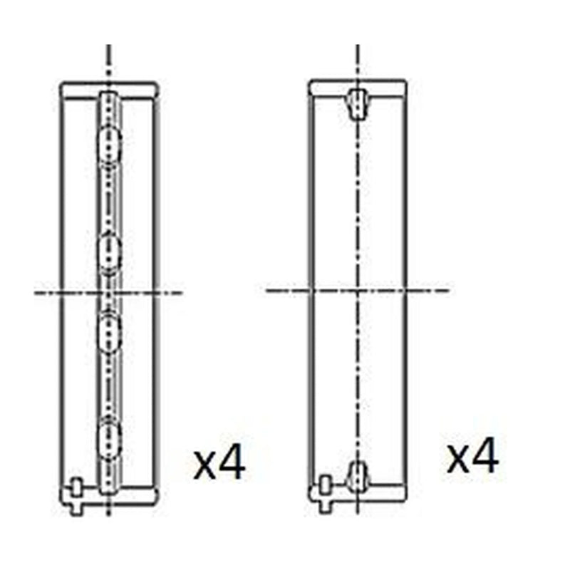 FAI Main Bearing Set 70mm BM1017-050