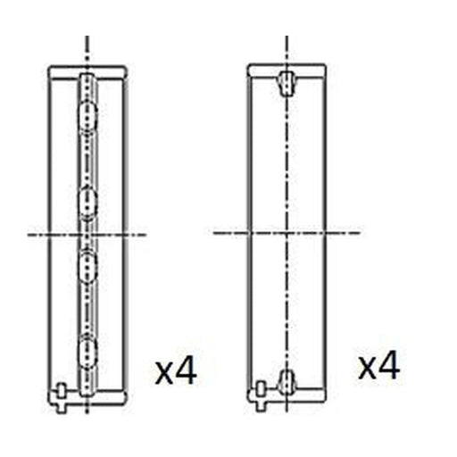 FAI Main Bearing Set 70mm BM1017-025