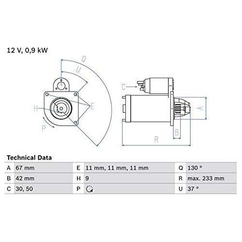 Bosch Reman Starter Motor 1903 0986019030 Bosch  - Town Parts