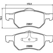 DON Front Brake Pad Set PCP1402