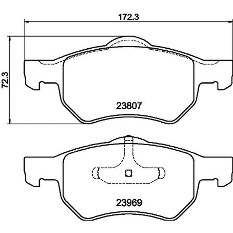 DON Front Brake Pad Set PCP1402